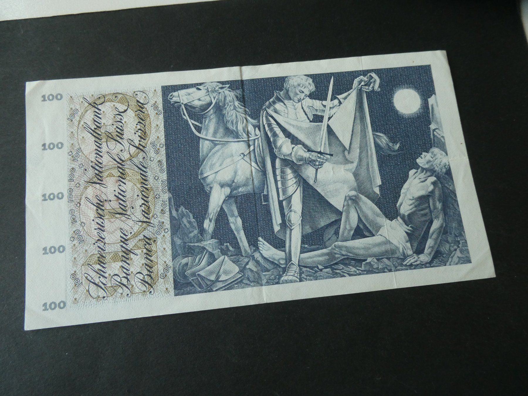 Billets de banque: Schweiz 1971, 100 Franken – D'occasion à Hinterforst par Rohusri 1