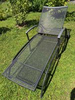 Robuste Gartenliege aus Metall, verstellbar, wetterfest