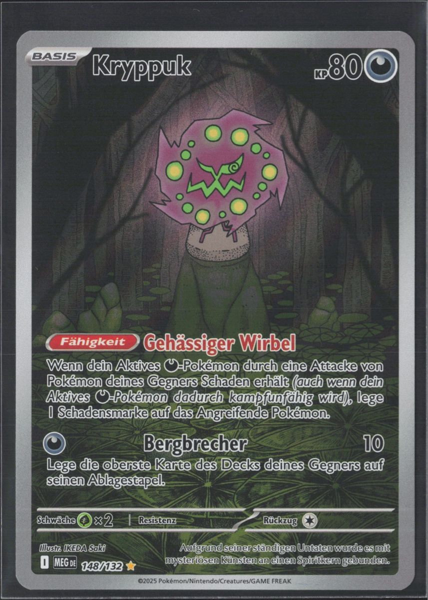 Pokémon Carte collezionabili: POKÉMON / Kryppuk / Mega Evolution / Illustration 🇩🇪 – Usato da Herzogenbuchsee venduto da TCG-High-Quality