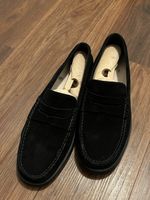 Tod’s Loafers Wildleder schwarz unisex, Gr. 39.5