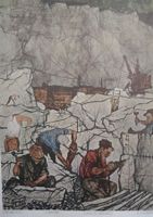⭐Schulwandbild „Steinbruch / Carrière / Cava di granito“