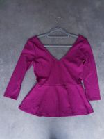 🐸 SÜSSES TOP / PULLOVER S BLUMENMUSTER FUCHSIA NEU