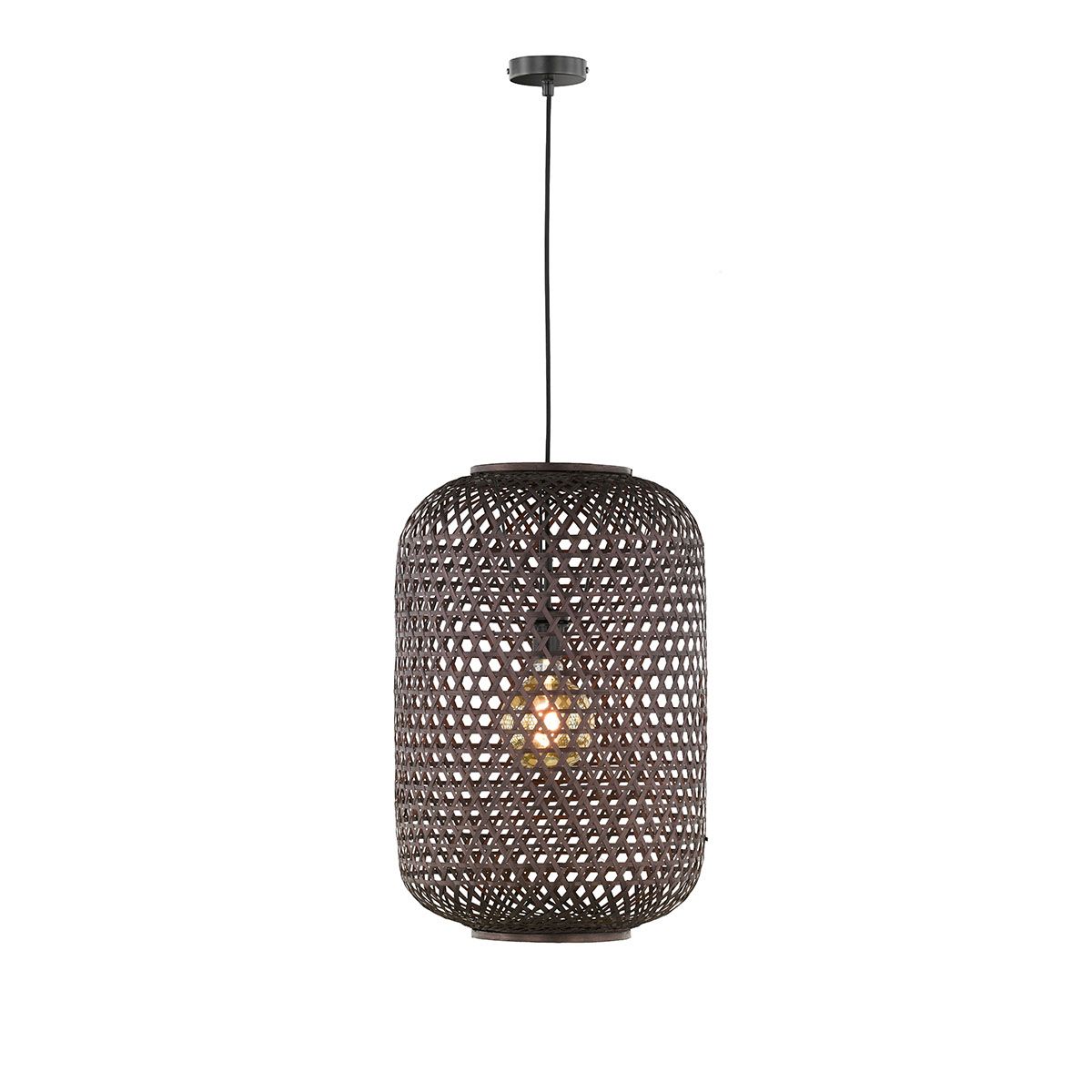 Kronleuchter & Deckenlampen: Pendelleuchte, Schwarz, 40 cm Ø, Bambus – Neu (gemäss Beschreibung) aus Kreuzlingen von Smart-Light 3