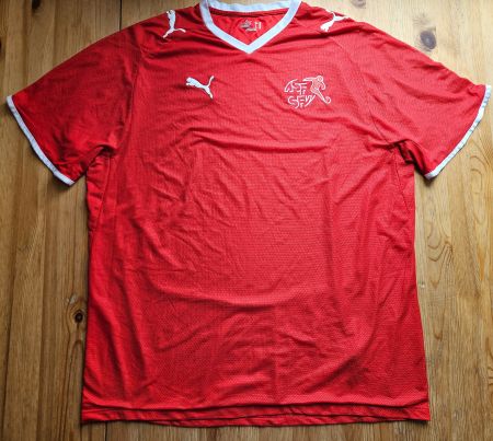 Trikot Schweiz 2008 Puma Gr. XL Schweizer Fussball Nati WM