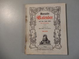Antiker Appenzeller Kalender von 1935 - Rarität!