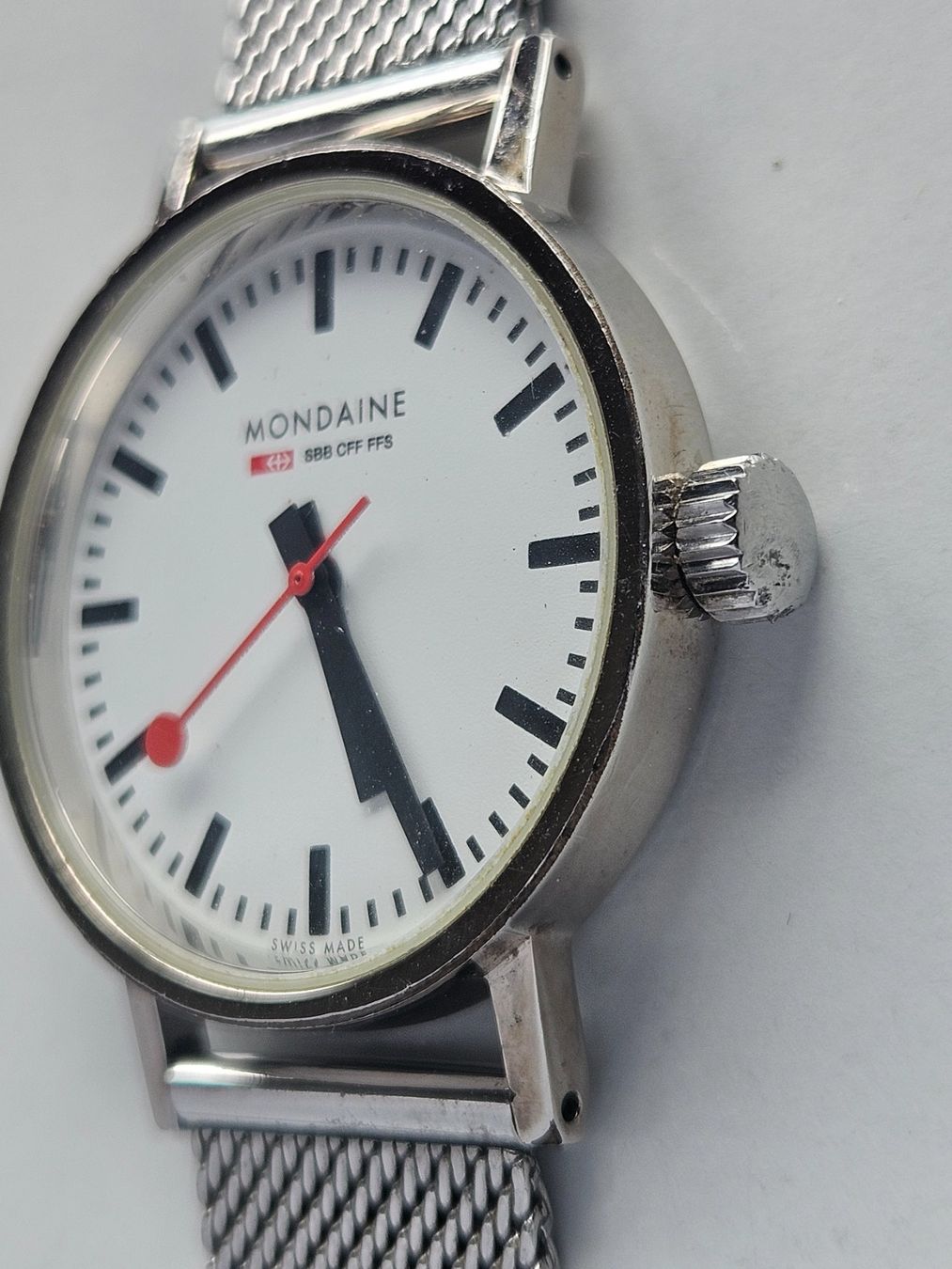 Mondaine Orologi: SBB Uhr Mondaine Quartz mit Box – Usato da Berikon venduto da mmm21 2