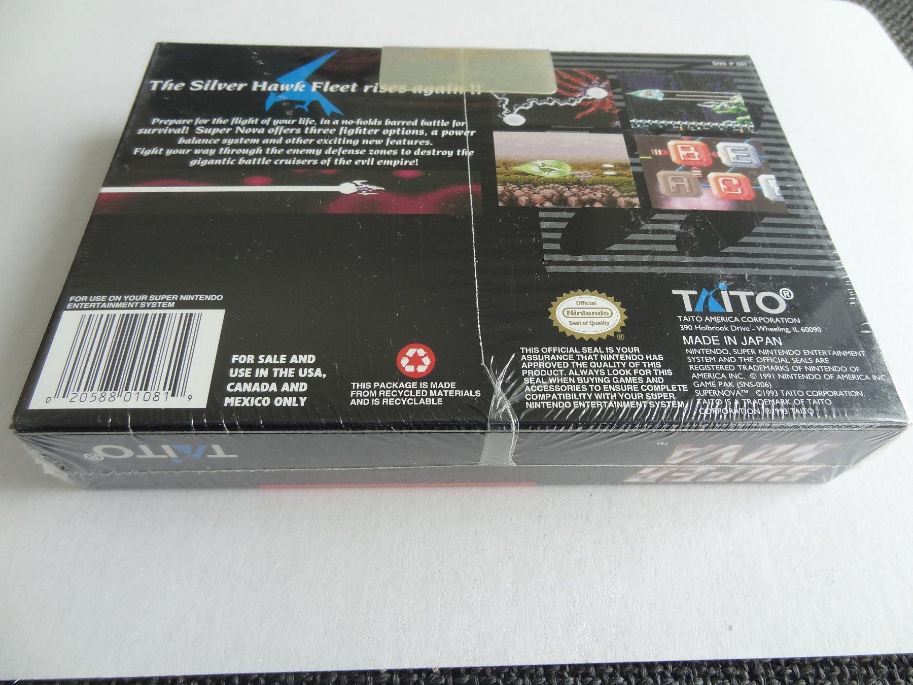 Giochi: SUPER NOVA / Darius Force snes Super Nintendo US-NTSC NEW – Nuovo e nell'imballaggio originale da Lyss venduto da Famicom 2