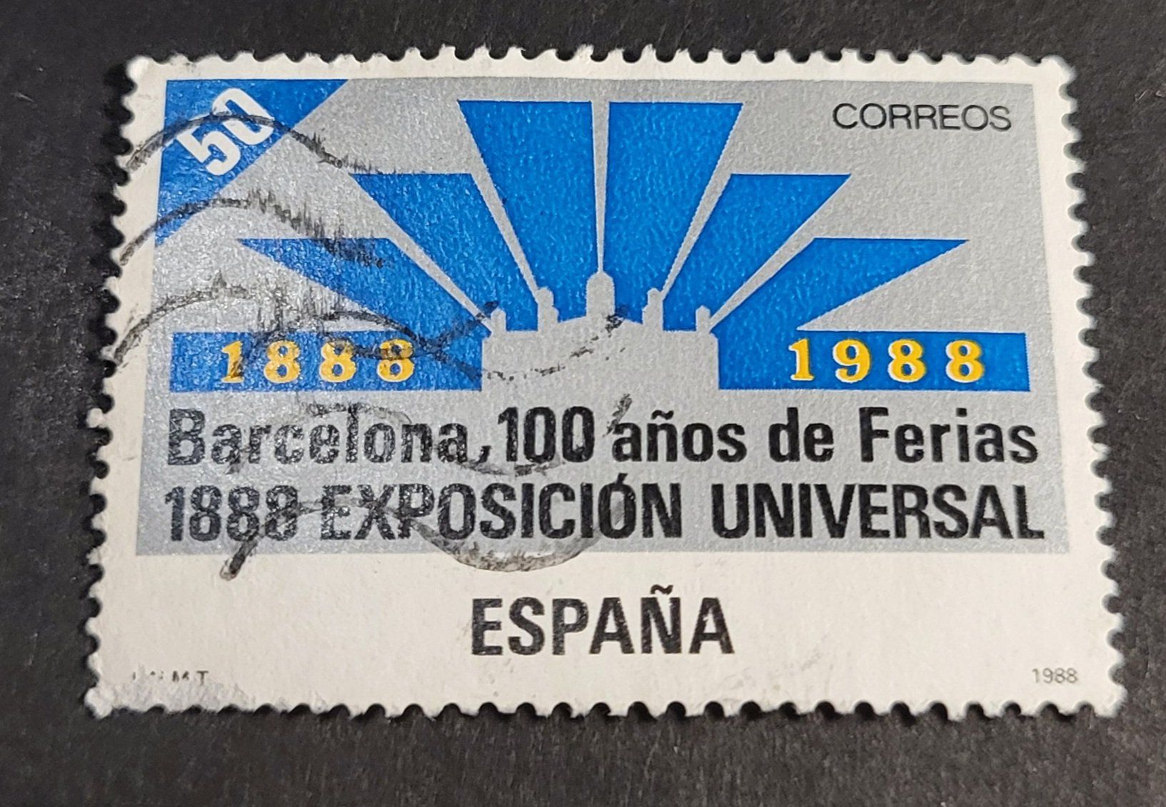 Tutti i francobolli: Spanien 1988 briefmarke – Usato da St Gallen venduto da Stampsalshobby