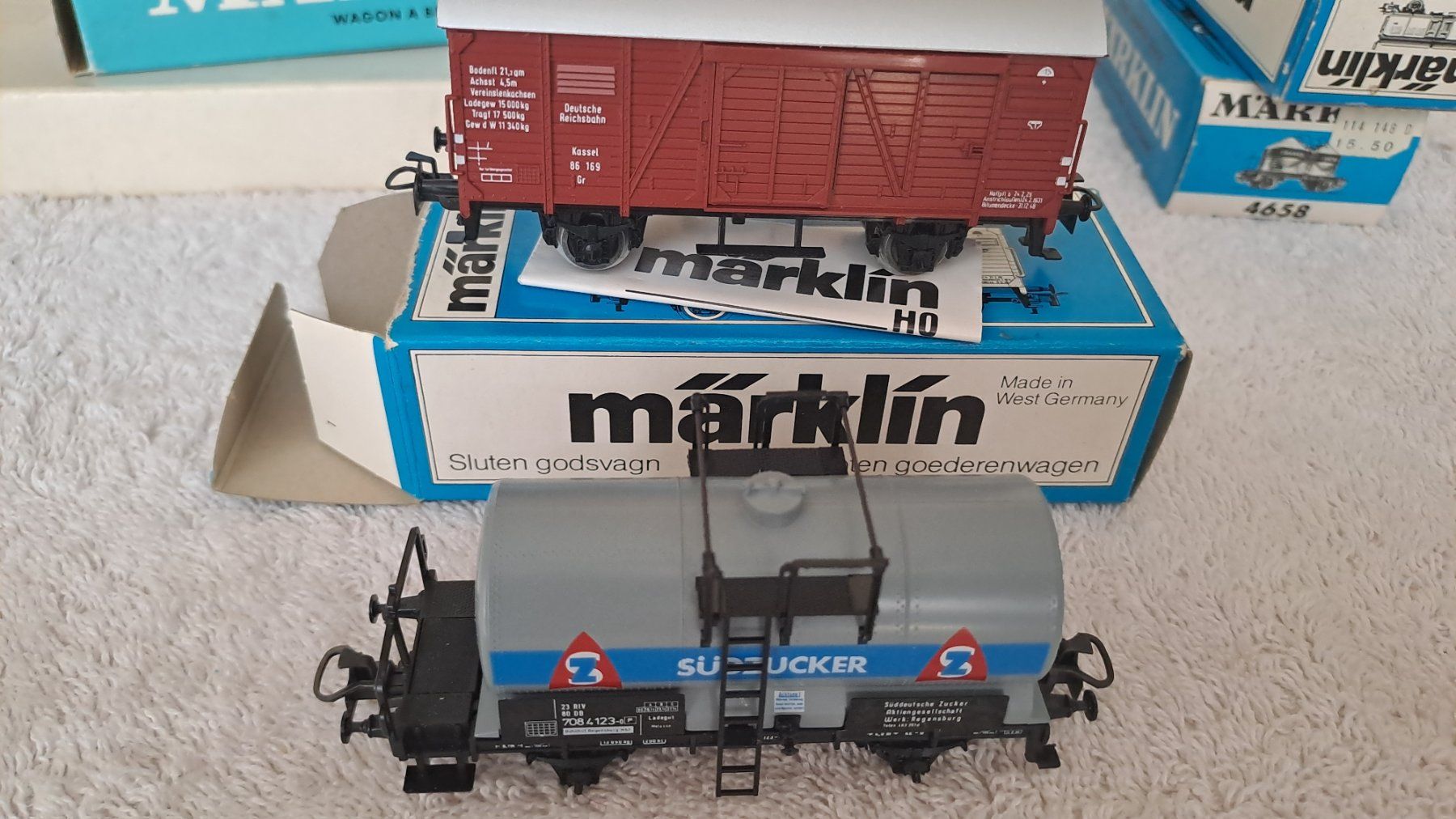 Märklin Modellini di ferrovie: Märklin 10 verschiedene Güterwagen H0 WS/20 – Usato da Winterthur venduto da Riebeli333 5