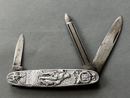 Altes Sackmesser 84 mm LUNA - Wilhelm Tell und Zürich