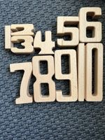 Wooden Montessori number blocks