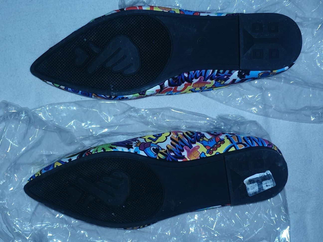 Scarpe da donna: Ballerinas, Graffiti-Print, flat shoe, comic princess, hype – Nuovo e nell'imballaggio originale da Zollikerberg venduto da Nice_Name 1