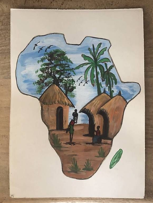 Dipinti: Peinture africaine 02 – Usato da Posieux venduto da pha_tnd9