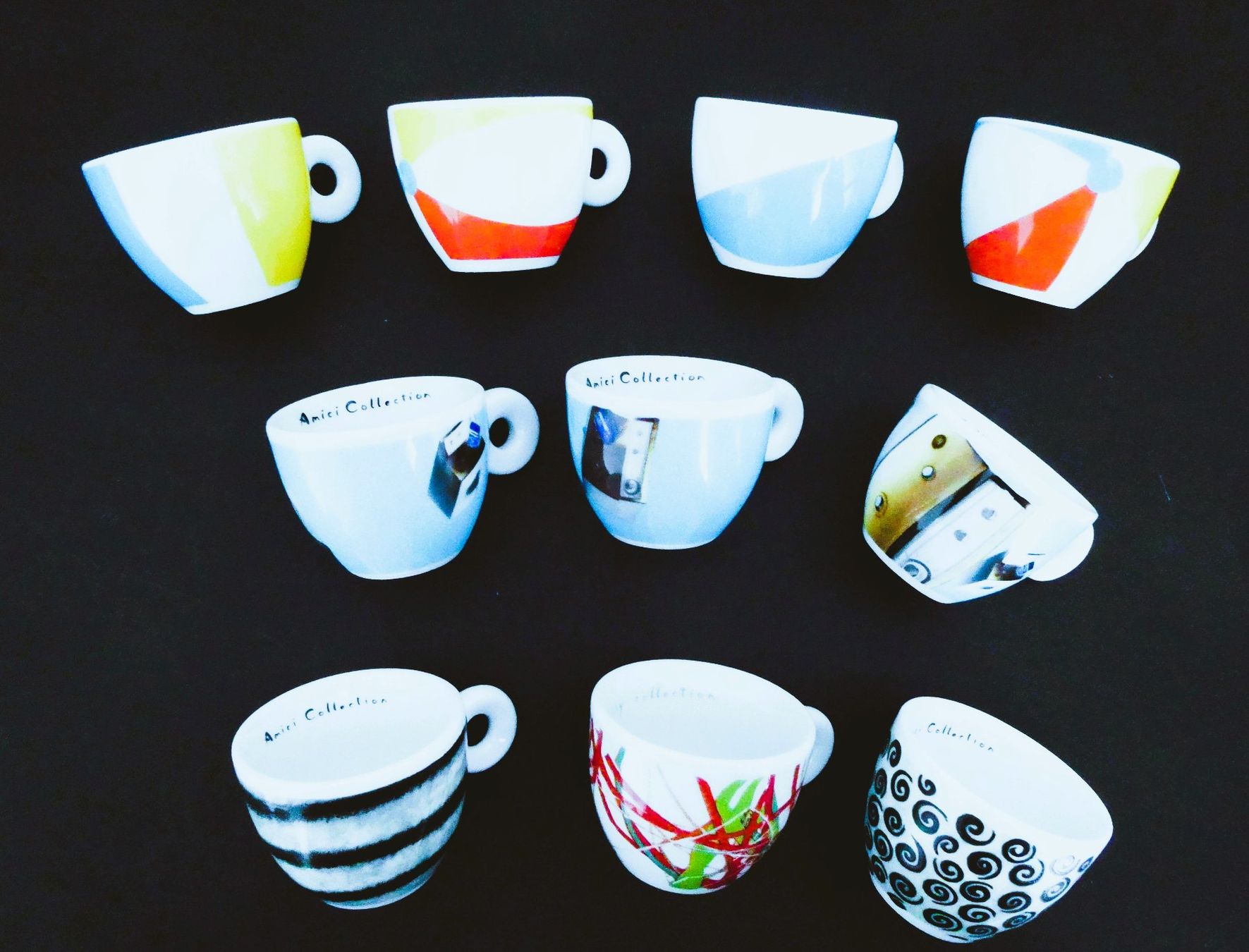 Amici Tazze: AMICI COLLECTION  ESPRESSOTASSEN DIVERS 1O STK. MIT U TELLER – Usato da Ostermundigen venduto da Finnflower 1