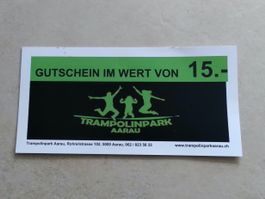 GUTSCHEIN TRAMPOLINOPARK AARAU/ 15.00 FRANKEN