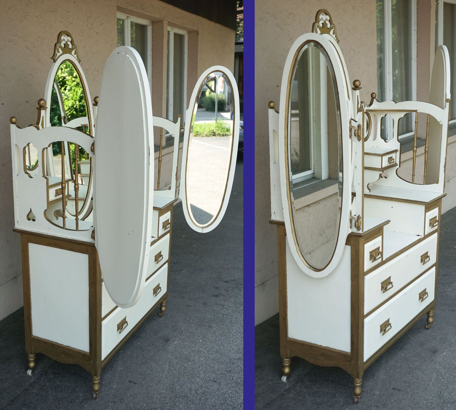 Kommoden: spezielle antike Shabby Chic Spiegel Kommode – Gebraucht aus Meggen von Trouvaillen 3