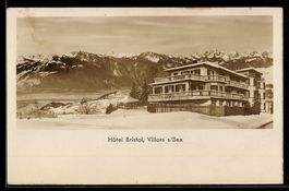 Villars sur Bex, Hotel Bristol im Winter