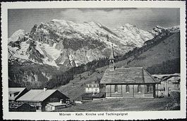 MÜRREN Kath. Kirche und Tschingelgrat