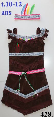 Costume Indienne / Indianerin t.10 - 12 ans      NEU!