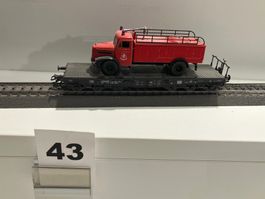 märklin; schwerlastwagen DB mit FW-Auto