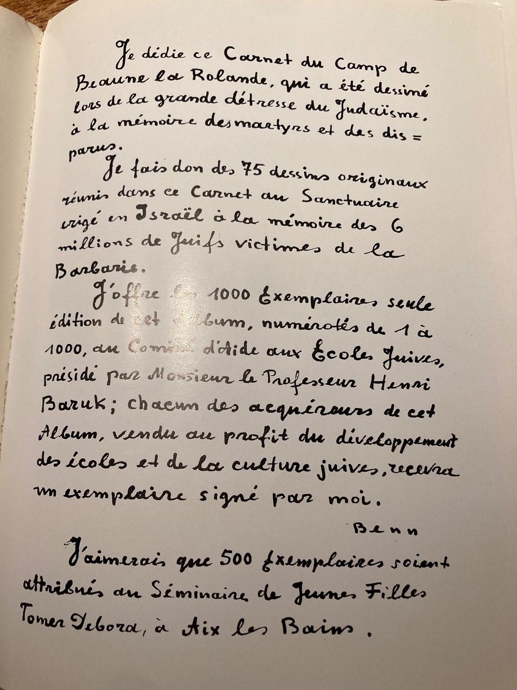 Libri: BENN, Carnet du Camp Beaune la Rolande – Usato da Adliswil venduto da eku_8mgk 8