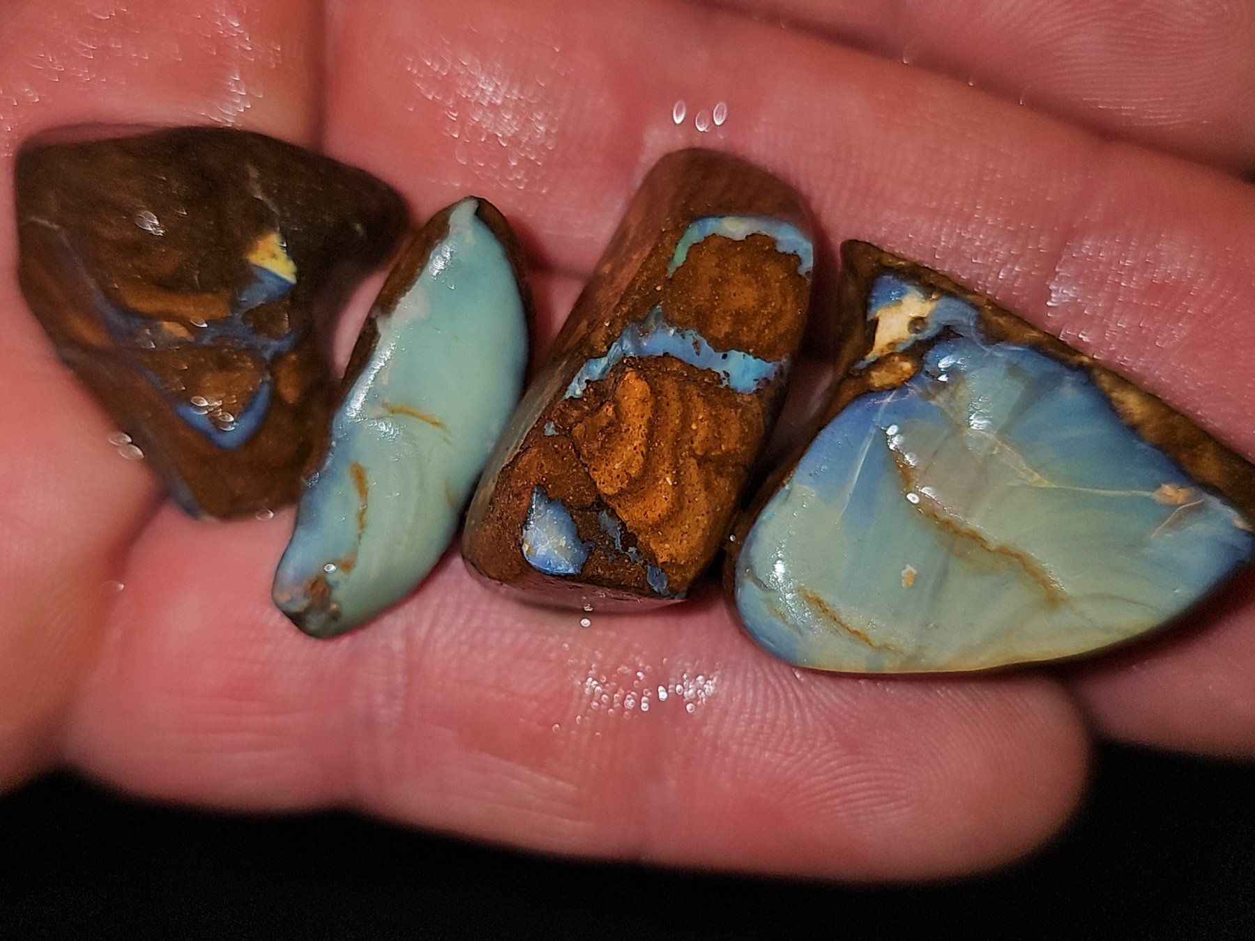 Pietre preziose: Australischer Boulder Opal Rohsteine – Usato da Uerkheim venduto da Winwinner 5