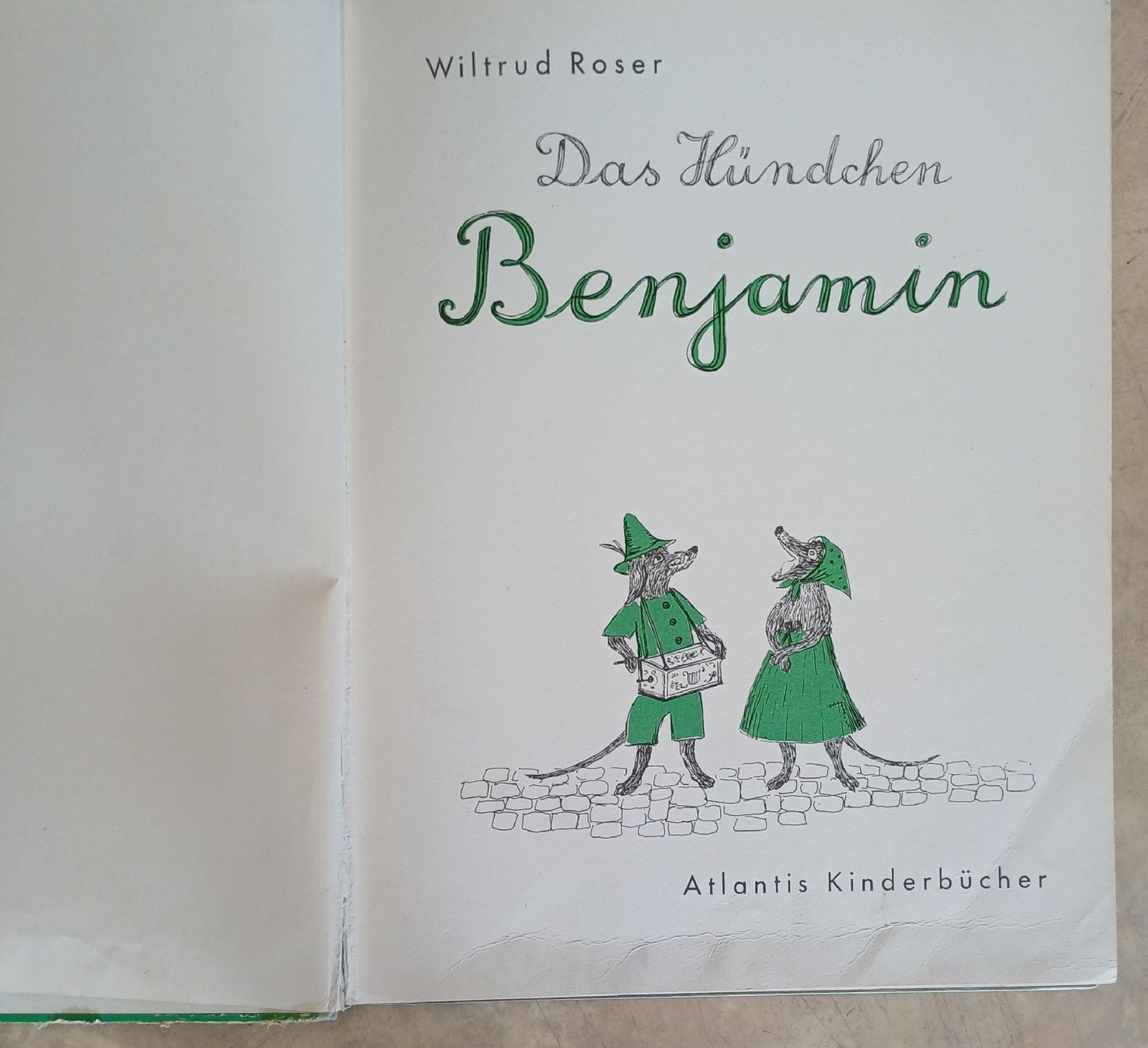 Bücher: Das Hündchen Benjamin Atlantis Kinderbücher von 1960 – Gebraucht aus Merenschwand von Brockinell 2