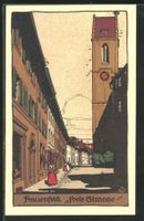 Frauenfeld, Freie Strasse, Künstlerkarte