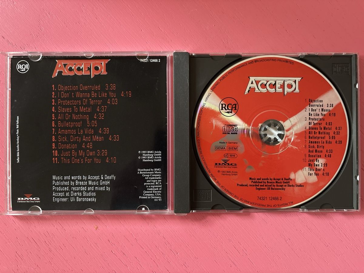 CD: Accept - Objection Overruled – Usato da Lützelflüh-Goldbach venduto da Deiv4 2