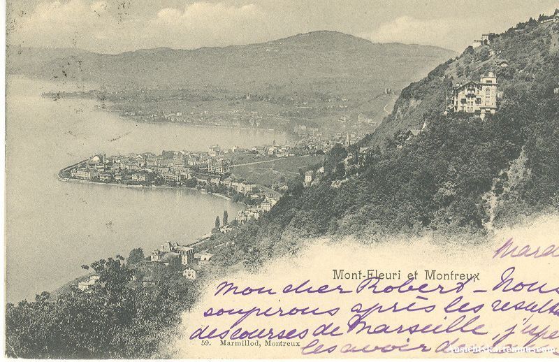 Cartoline postali: Montreux - Mont-Fleuri + 1902 – Usato da Emmenbrücke venduto da teestube