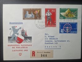 FDC  n° 320 - 323  Bern