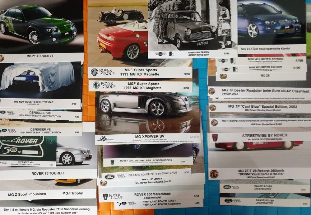 Revues & Magazines: MG ROVER - Archiv / Pressemappe /Bilder / Prospekt – D'occasion à Viganello par CARLiteratur 8