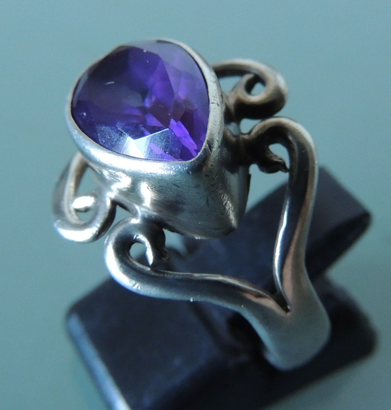 Anelli: Amethyst Silber 925 Fingerring Gr. 59 – Usato da Waldenburg venduto da schaller707 1