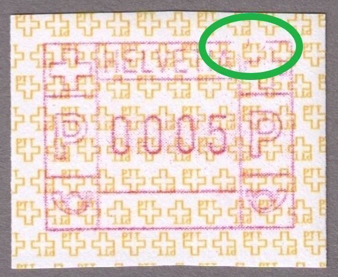 Alle Briefmarken: ATM 8A_Abart "RAND OBEN RECHTS FEHLT" ! ** – Neu (gemäss Beschreibung) aus Marthalen von Ch_quality