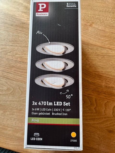 Paulmann Lampade: Paulmann Nova LED Set 8x 470 lm – Nuovo (secondo la descrizione) da Oberschan venduto da cla_qlh6 2