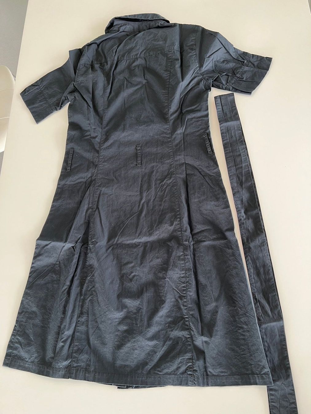 Vestiti: Sommer classisch schwarzes Kleid aus Baumwolle – Nuovo e nell'imballaggio originale da Horgen venduto da Esterina 8