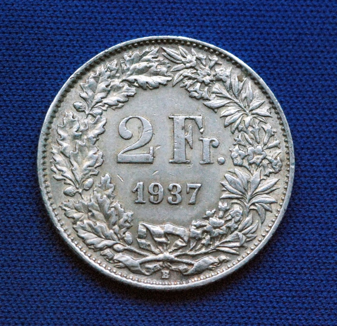 Tutti le monete: Silberner 2.- Jg. 1937, Rar – Usato da Mühlethal venduto da sowato 2