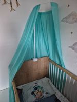 Baby Bett Bogen mintgrün für Bett oder Wiege, neuwertig!