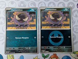 Lot 2 cartes Pokémon FR Fantominus Héros Transcendants (ASC)