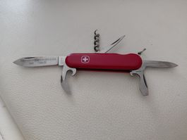 Rotes Wenger Offiziersmesser mit Gravur, Top Zustand!