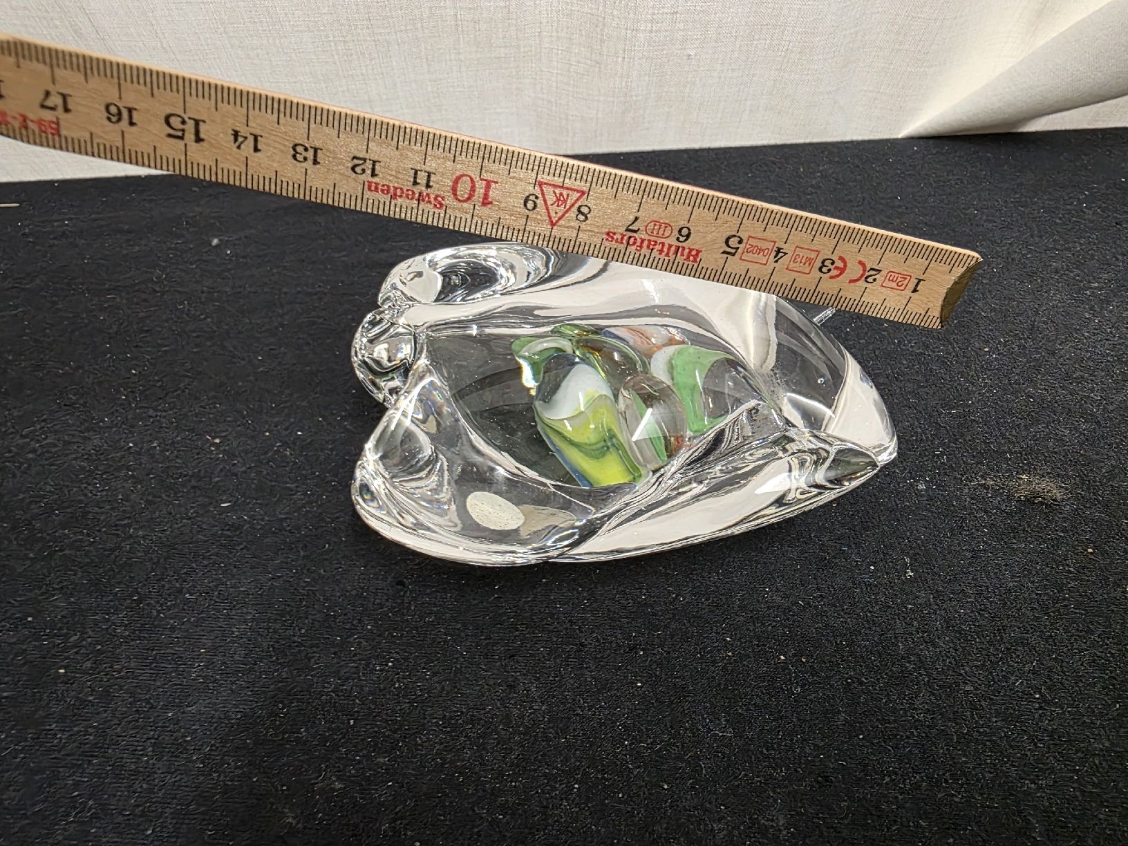 Gläser: Glas Schildkröte mit Murmeln Schale 15cm – Gebraucht aus Wolfertswil von Antiko 2