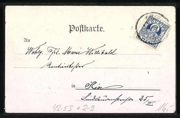 Ansichtskarten: München, Schäfflertanz 1900, Private S – Gebraucht aus Berlin von bartko-reher 1