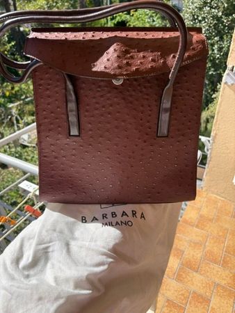 BARBARA Straussenleder Taschen NP 369 euro aus Milano, Neu