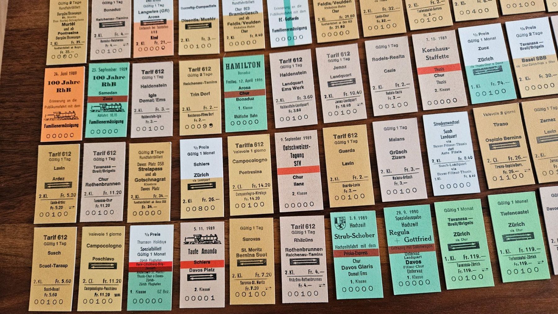 Tickets: Sammlung alter SBB/RHB Zugbilletts (versch.) – Neu (gemäss Beschreibung) aus Untervaz von FullFlap777 1