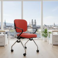 KI Torsion On The Go Roll-Sitzungsstuhl Rot