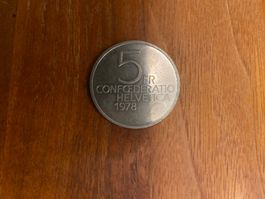Gedenkmünze 5 Franken 1978 Henry Dunant