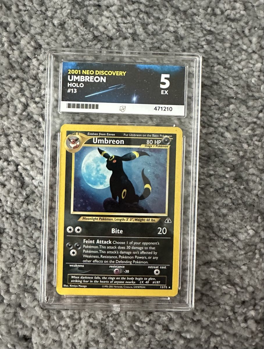 Pokémon Carte collezionabili: Umbreon 13/75 Pokemon Neo Discovery ENG – Nuovo (secondo la descrizione) da Grafenried venduto da CapyCardClub