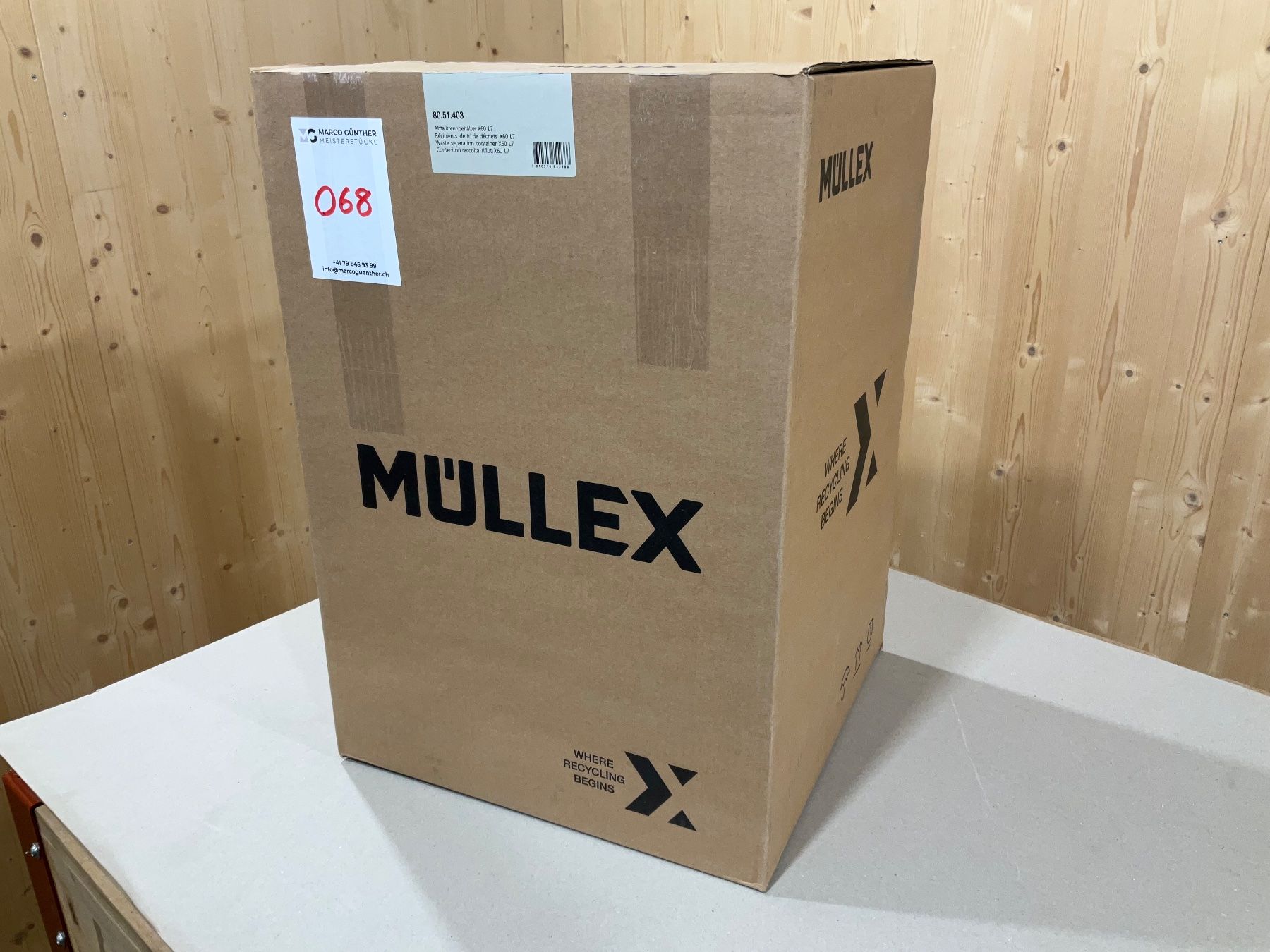 Müllex Cestini per rifiuti: 068 Müllex Abfallsystem X60 L7 – Nuovo e nell'imballaggio originale da Derendingen venduto da Meisterstuecke 5