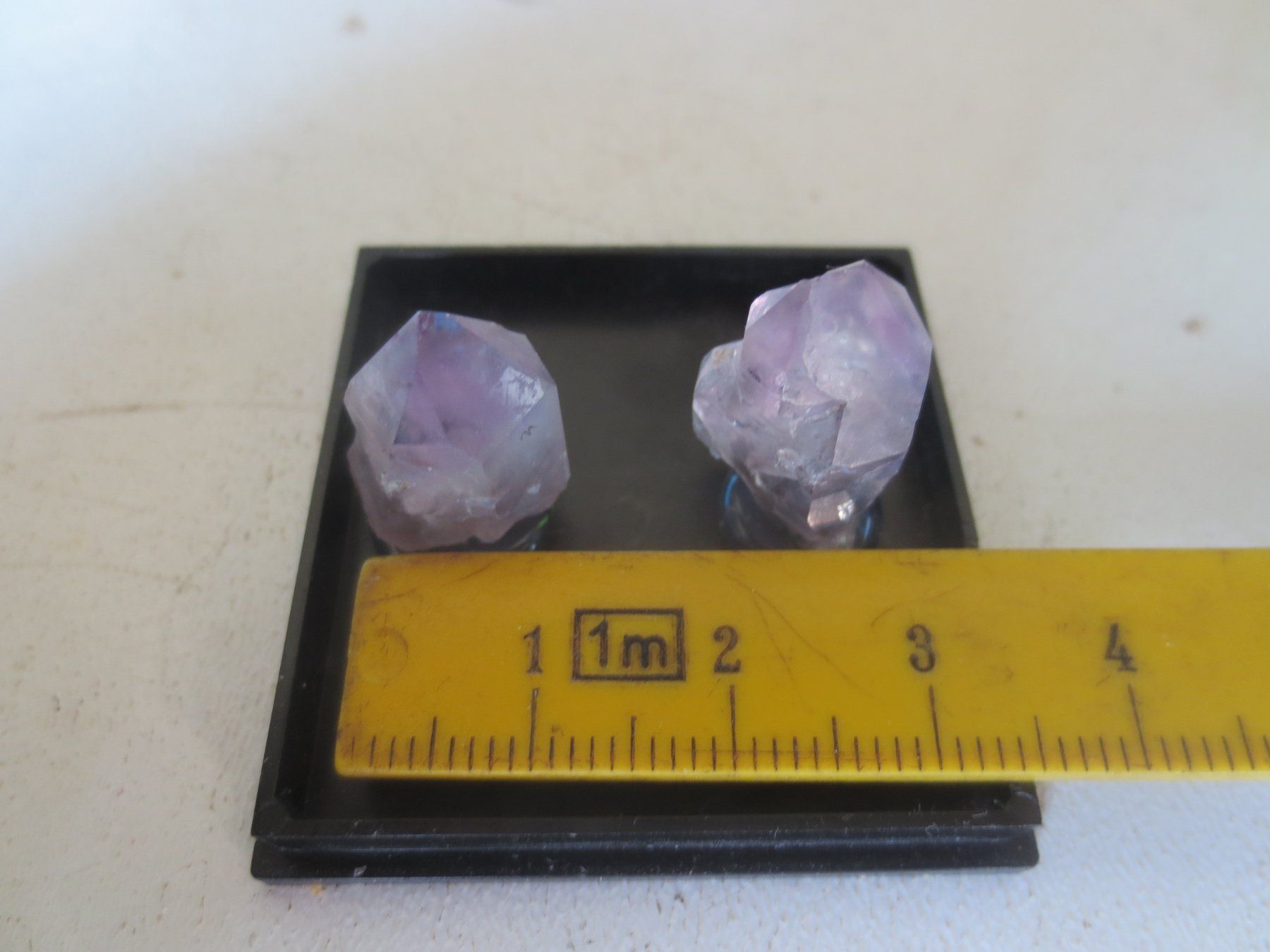 Mineralien & Heilsteine: 2 Kleine Amethyste selten aus dem Binntal – Neu (gemäss Beschreibung) aus Weier im Emmental von waefler03 3