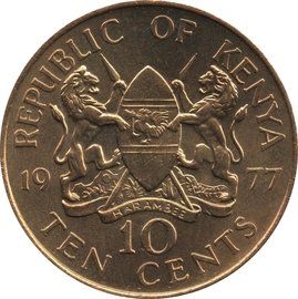 Tutti le monete: 10 Cent Kenya 1977 – Nuovo (secondo la descrizione) da Kriens venduto da TSCH1